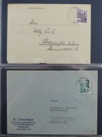 Französische Zone Reste einer großen Briefesammlung im Einsteck Album #MA383