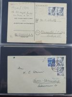 Französische Zone Reste einer großen Briefesammlung im Einsteck Album #MA383