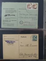 Französische Zone Reste einer großen Briefesammlung im Einsteck Album #MA383