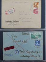 Französische Zone Reste einer großen Briefesammlung im Einsteck Album #MA383