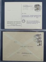 Französische Zone Reste einer großen Briefesammlung im Einsteck Album #MA383