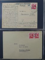 Französische Zone Reste einer großen Briefesammlung im Einsteck Album #MA383