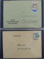 Französische Zone Reste einer großen Briefesammlung im Einsteck Album #MA383