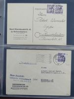Französische Zone Reste einer großen Briefesammlung im Einsteck Album #MA383
