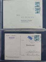 Französische Zone Reste einer großen Briefesammlung im Einsteck Album #MA383