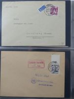 Französische Zone Reste einer großen Briefesammlung im Einsteck Album #MA383