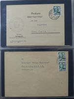 Französische Zone Reste einer großen Briefesammlung im Einsteck Album #MA383