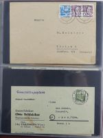 Französische Zone Reste einer großen Briefesammlung im Einsteck Album #MA383