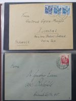 Französische Zone Reste einer großen Briefesammlung im Einsteck Album #MA383