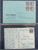 Französische Zone Reste einer großen Briefesammlung im Einsteck Album #MA383