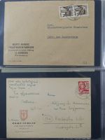 Französische Zone Reste einer großen Briefesammlung im Einsteck Album #MA383