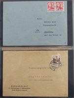 Französische Zone Reste einer großen Briefesammlung im Einsteck Album #MA383