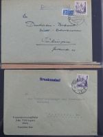 Französische Zone Reste einer großen Briefesammlung im Einsteck Album #MA383