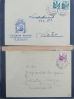 Französische Zone Reste einer großen Briefesammlung im Einsteck Album #MA383