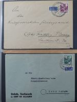 Französische Zone Reste einer großen Briefesammlung im Einsteck Album #MA383