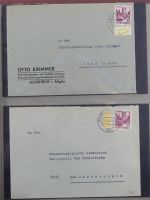 Französische Zone Reste einer großen Briefesammlung im Einsteck Album #MA383
