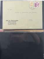 Französische Zone Reste einer großen Briefesammlung im Einsteck Album #MA383
