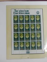 Liechtenstein Kleinbogenmappe im Lindner T falzlos Vordruck #MA403