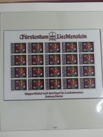 Liechtenstein Kleinbogenmappe im Lindner T falzlos Vordruck #MA403