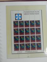 Liechtenstein Kleinbogenmappe im Lindner T falzlos Vordruck #MA403