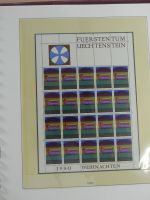 Liechtenstein Kleinbogenmappe im Lindner T falzlos Vordruck #MA403