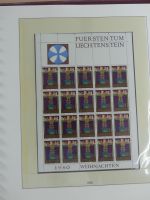 Liechtenstein Kleinbogenmappe im Lindner T falzlos Vordruck #MA403