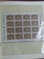 Liechtenstein Kleinbogenmappe im Lindner T falzlos Vordruck #MA403