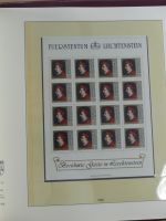 Liechtenstein Kleinbogenmappe im Lindner T falzlos Vordruck #MA403