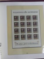 Liechtenstein Kleinbogenmappe im Lindner T falzlos Vordruck #MA403