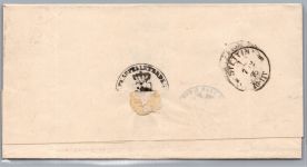 Preußen austaxiert auf Brief mit Hufeisenstempel Demmin 8 #DCZ20