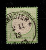 Deutsches Reich 17 a gestempelt leichte Mängel geprüft Brugger BPP #DDC96