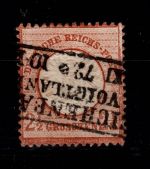 Deutsches Reich 21 a gestempelt geprüft BPP, Mängel #DDD11