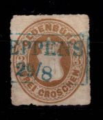 Oldenburg 19 b ohne Gummi leichte Mängel, doppelt geprüft Stegmüller BPP #DDN77