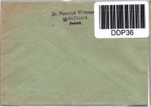 BRD 123 auf Brief als Mehrfachfrankatur Drucksache waagerechtes Paar #DDP36