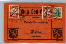 Deutsches Reich IV (2x) auf Postkarte Luftpostkarte #DDJ73