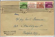 Berlin Zusammendruck W 5 mit Zuf. auf Brief Bauten #DDU31