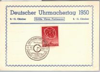 Berlin 71 auf Ausstellungskarte Uhrmachertag #DDU33