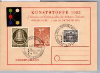 Berlin 42, 82, 88 auf Ausstellungskarte Düsseldorf Messe Sonderstempel #DDU36