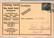 Saargebiet 70 auf Postkarte Drucksache Besuchsanzeige #DDU51