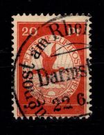 Deutsches Reich II Flugpost Rhein Main gestempelt geprüft Jäschke BPP #DDV16