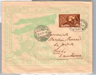 Schweiz Privatganzsache Nhora Flugpost La Chaux de Fonds als Ganzsache #DDW06