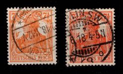 Deutsches Reich 99 a/b gestempelt tiefst geprüft Infla Berlin #DDA42