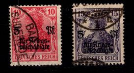 Deutsches Reich 105 c-106 a gestempelt geprüft Infla Berlin #DDA45