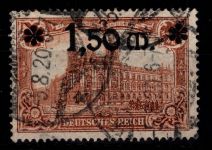 Deutsches Reich 117 gestempelt geprüft Infla Berlin #DDA56
