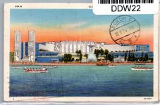 USA Freimarken auf Postkarte Luftpost Ausland #DDW22