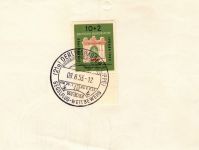 BRD Bund 171 UR gestempelt auf Briefstück mit Sonderstempel Segelflug #DDZ62