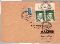 BRD Bund 204 OR Paar auf Brief als MeF Fernverkehr #DDZ72