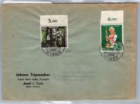 BRD Bund 270, 298 OR auf Brief als Mischfrankatur Fernverkehr #DDZ96