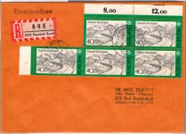 BRD Bund 934 OR auf Brief MeF Einschreiben #DEA16