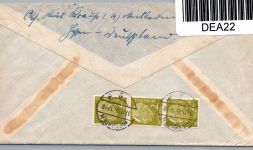 BRD Bund 177, 187, 222, 223 auf Brief MiF Ausland USA #DEA22